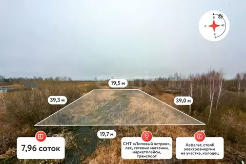 Участок в Тюменская область, Тюмень Садовое товарищество Липовый ...