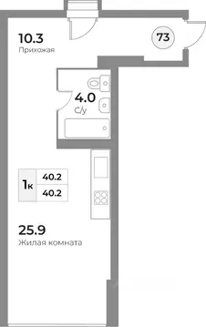 1-к кв. Калининградская область, Зеленоградск Грани жилой комплекс ...