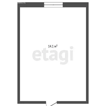 Квартира-студия: Тюмень, улица Олега Антонова, 4 (14.1 м)