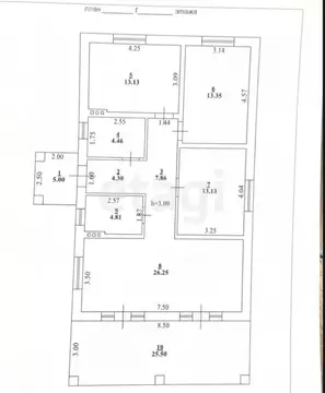 Дом в деревня Каипы, Лесная улица (118 м)
