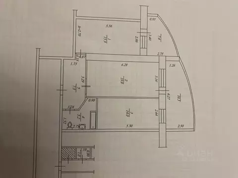 2-к кв. Саха (Якутия), Якутск ул. Петра Алексеева, 17 (62.0 м)