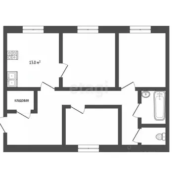 3-к кв. Ямало-Ненецкий АО, Муравленко ул. Нефтяников, 3 (77.8 м)