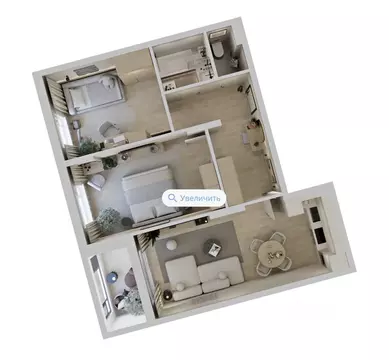 3-к кв. Саха (Якутия), Якутск ул. Чкалова, 39А (60.38 м)