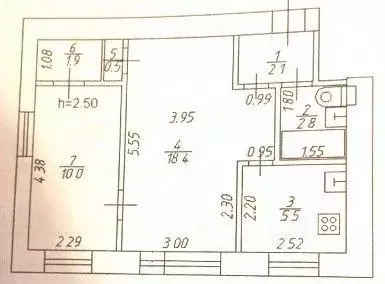 2-к кв. Тверская область, Тверь Волоколамский просп., 28 (41.2 м)