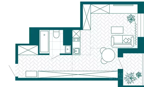 1-к кв. Хабаровский край, Хабаровск Конечный пер., 2В (36.42 м)