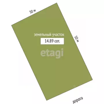 Участок в Вологодская область, д. Водогино, Садовая тер.  (14.89 сот.)