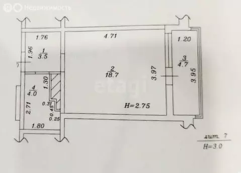 Квартира-студия: Анапа, Анапское шоссе, 24к7 (31 м)