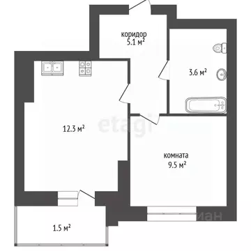 1-к кв. Московская область, Люберцы Зенино ЖК Самолет мкр, ул. Камова, ...