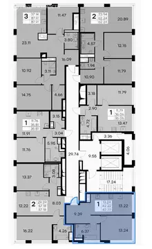 1-комнатная квартира: Санкт-Петербург, улица Челюскина, 10 (43 м)