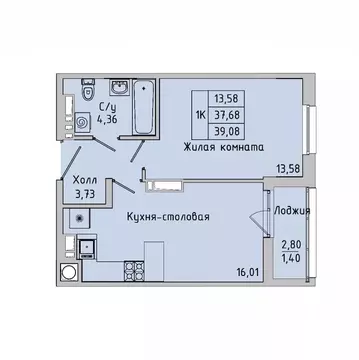 1-к кв. Ростовская область, Батайск ул. Ушинского, 27Ак2 (37.7 м)