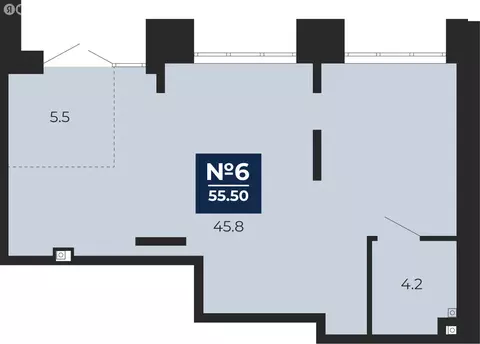 Торговая площадь (55.5 м)