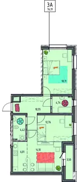 3-к кв. Иркутская область, Иркутск Правобережный округ, Лотос жилой ...