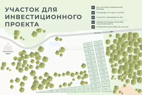 Участок в Рязанская область, Клепиковский район, Ненашкинское с/пос, ...