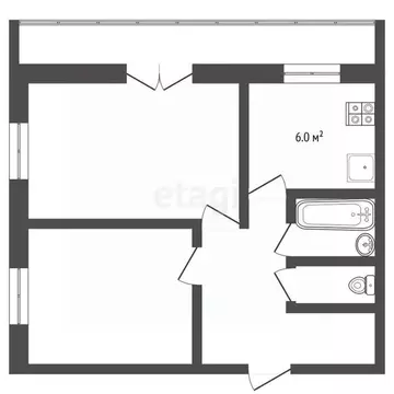 2-к кв. Владимирская область, Муром ул. Дзержинского, 51 (40.1 м)