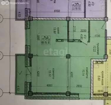 2-комнатная квартира: Иркутск, Амурский проезд, 2 (64.3 м)