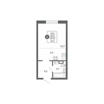 Студия Кировская область, Киров ул. Пушкина, 25 (26.2 м)