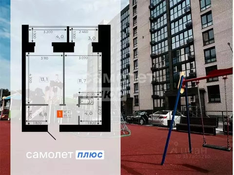 1-к кв. Амурская область, Благовещенск Литейная ул., 41 (39.1 м)