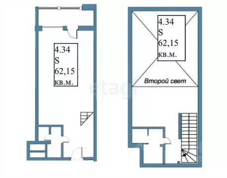 2-к кв. Калининградская область, Светлогорск бул. Морской, 17к6 (62.15 ...