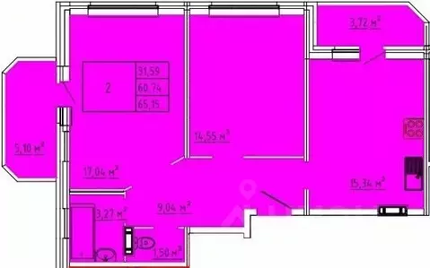 2-к кв. Брянская область, Брянский район, пос. Мичуринский ул. Андрея ...