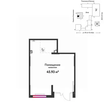 Торговая площадь в Тюменская область, Тюмень ул. 50 лет Октября, 63к2 ...