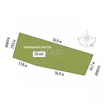 Участок в Тюменская область, Нижнетавдинский муниципальный округ, с. ...