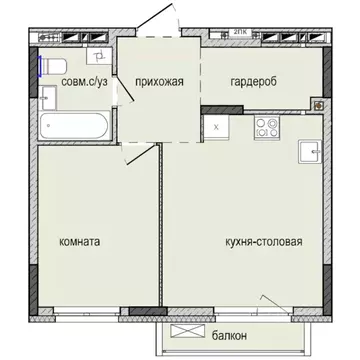 1-к кв. Удмуртия, Ижевск Культбаза жилрайон, 8-й мкр, Ежевика жилой ...