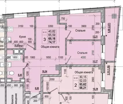 3-к кв. Саха (Якутия), Якутск ул. Чкалова, 47 (68.16 м)