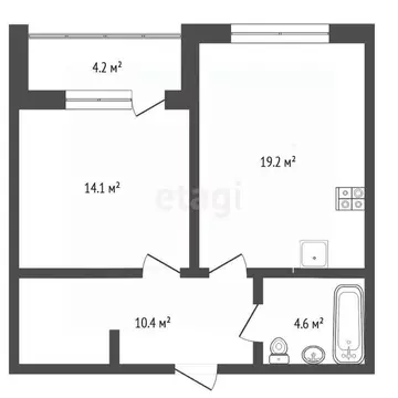 1-к кв. Тюменская область, Тюмень ул. Игоря Комиссарова, 22 (50.0 м)