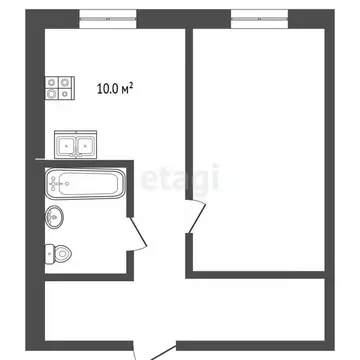2-к кв. Ставропольский край, Пятигорск ул. Аллея Строителей (45.1 м)