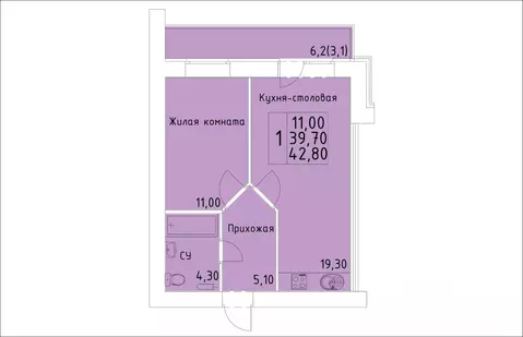 1-к кв. Кировская область, Киров ул. Красной Звезды (42.8 м)