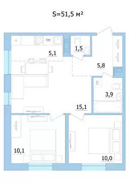 3-к кв. Карелия, Петрозаводск Старая Кукковка тер., Старая Кукковка-3 ...