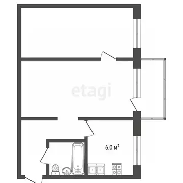 2-к кв. Ярославская область, Ярославль ул. 50 лет ВЛКСМ, 3 (44.7 м)