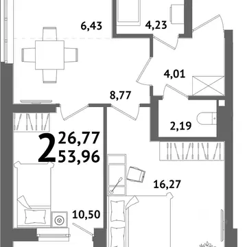 2-к кв. Башкортостан, Уфа Глумилино жилрайон, Холмогоры жилой комплекс ...
