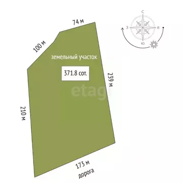 Участок в Крым, Черноморский район, Оленевское с/пос, с. Оленевка  ...