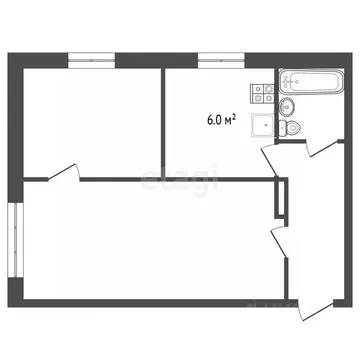 2-к кв. Вологодская область, Харовск ул. Кирова, 14 (40.0 м)