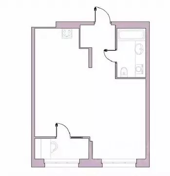 1-к кв. Пензенская область, Пенза Революционная ул., 34 (48.7 м)