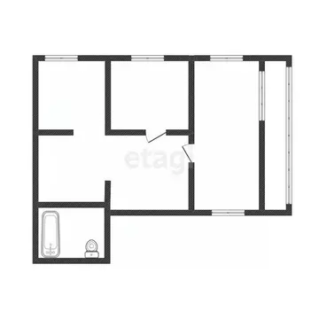 2-к кв. Иркутская область, Иркутск бул. Постышева, 29а (41.0 м)