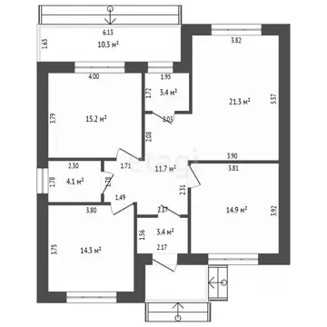 Дом в Тюменская область, Тюмень ул. Романа Филипова (85 м)