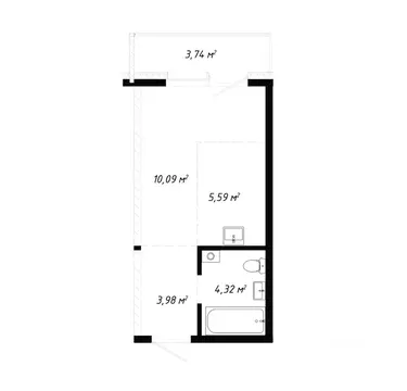 1-к кв. Иркутская область, Иркутск Правобережный округ, Кино жилой ...