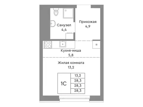 Студия Челябинская область, Челябинск ул. Энтузиастов, 32А (28.3 м)