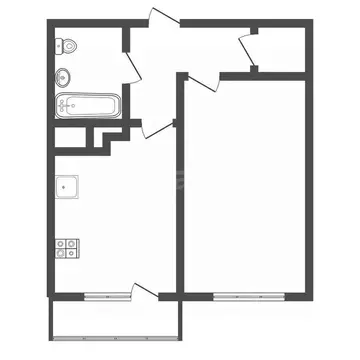 1-к кв. Тульская область, Тула Петровский квартал мкр, ул. Летчика ...