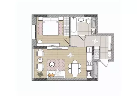 2-к кв. Кировская область, Киров Мелькомбинатовский проезд, 3 (48.6 м)