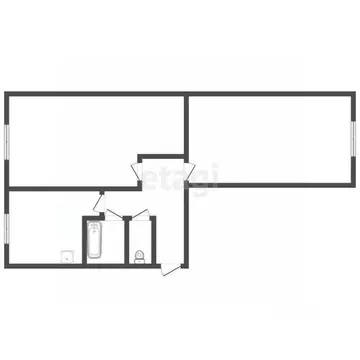 2-к кв. Челябинская область, Озерск Строительная ул., 57 (43.5 м)