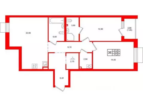 2-к кв. Санкт-Петербург, Санкт-Петербург, Сестрорецк Авиационная ул., ...