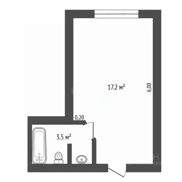 Студия Амурская область, Благовещенск Институтская ул., 30 (27.0 м)