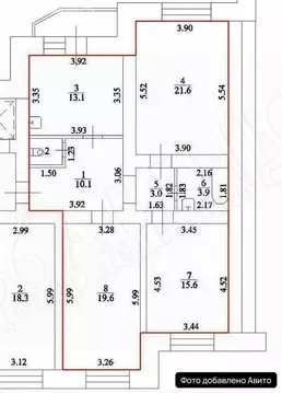 3-комнатная квартира: Воронеж, улица Независимости, 55/5 (92 м)