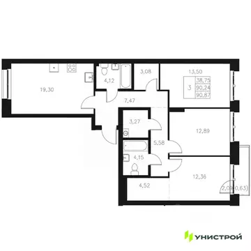 3-к кв. Татарстан, Казань Адмиралтейская Слобода мкр, Статум жилой ...