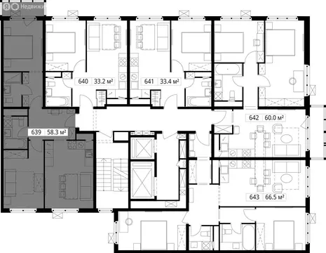 2-комнатная квартира: деревня Сапроново, микрорайон Купелинка, квартал ...