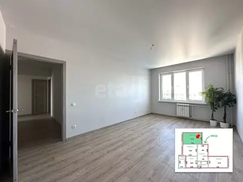 3-к кв. Воронежская область, Воронеж ул. Конструкторов, 29Ак2 (76.8 м)