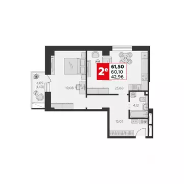 2-к кв. Ростовская область, Ростов-на-Дону ул. Штахановского, 24/2 ...